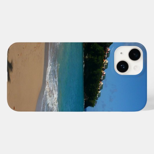 Coques Case-Mate iPhone Saint Lucia Beach Paysage tropical (Verso (horizontal))
