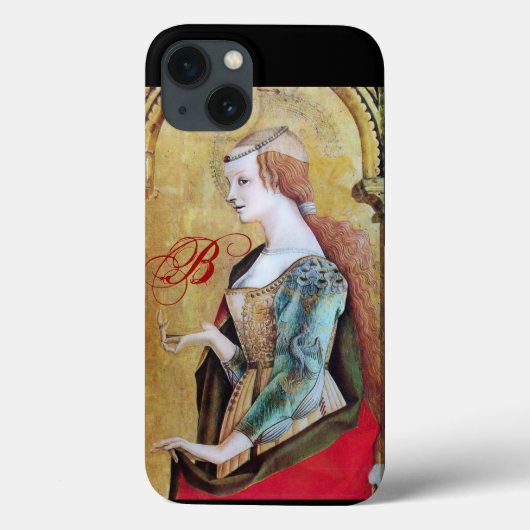 Coques Case-Mate iPhone SAINT MARY MAGDALENE 2 MONOGRAM Or, Rouge (Verso)