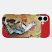 Coques Case-Mate iPhone SAINT MARY MAGDALENE MONOGRAM Or Jaune, Rouge (Verso (horizontal))