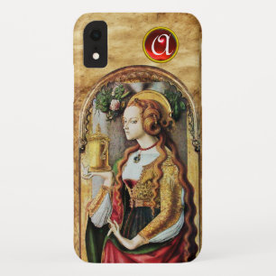Etui iPhone Case-Mate SAINT MARY MAGDALENE Parchemin Ruby Gem Monogramme