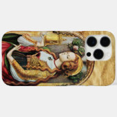 Coques Case-Mate iPhone SAINT MARY MAGDALENE Parchemin Ruby Gem Monogramme (Verso (horizontal))