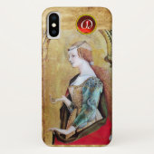 Coques Case-Mate iPhone SAINT MARY MAGDALENE Parchemin Ruby Gem Monogramme (Dos)