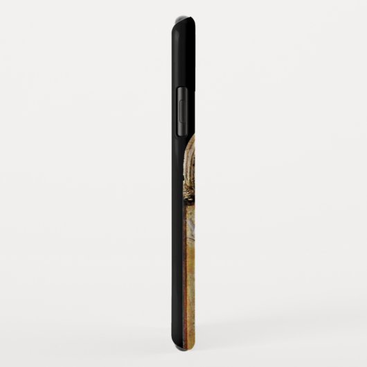 Coques Case-Mate iPhone SAINT MARY MAGDALENE Ruby Gem Monogramme, Noir (Dos/Droite)