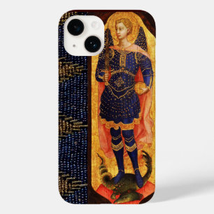 COQUE POUR iPhone 14 SAINT MICHAEL ARCHANGEL AVEC PARCHEMENT ANCIEN DRA