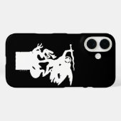 Coques Case-Mate iPhone Saint Michael et Dragon (en blanc) (Verso (horizontal))