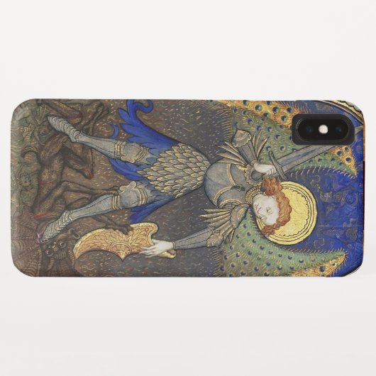 Coques Case-Mate iPhone Saint Michel l'Archange avec le diable (Dos (Horizontal))