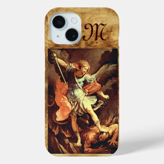 Coques Case-Mate iPhone Saint Michel le Monogramme de l'archange (Verso)