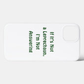 Coques Case-Mate iPhone Saint Patrick, texte drôle, Leprechaun (Verso (horizontal))