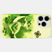 COQUES Case-Mate iPhone SAINT PATRICK'S DAY LUNE LADY AVEC SHAMROCK (Verso (horizontal))