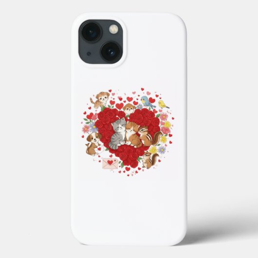 Coques Case-Mate iPhone Saint Valentin Amour animal (Verso)