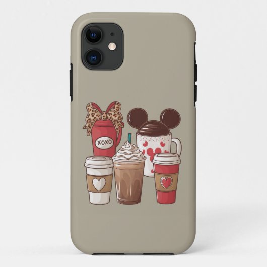 Coques Case-Mate iPhone Saint-Valentin Amoureux du café Latte amusant (Dos)