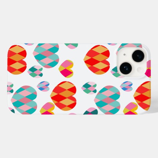 Coques Case-Mate iPhone Saint Valentin Art déco (Verso (horizontal))