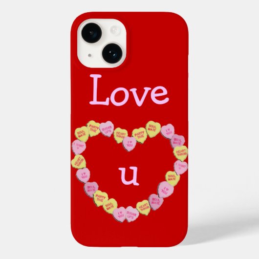 Coques Case-Mate iPhone Saint Valentin Coeur de bonbons (Verso)