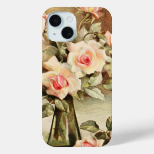 Coque Pour iPhone 15 Saint-Valentin d'amour romantique vintage Roses ro