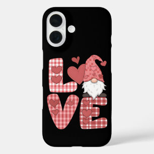 Coques iPhone 16 Saint-Valentin Gnome Mignon Amour Cœur