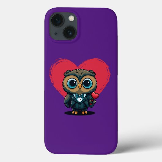 Coques Case-Mate iPhone Saint Valentin Romance avec la salle Adorable Owl (Verso)