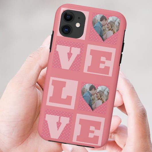 Coques Case-Mate iPhone Saint-Valentin Romantique rose Love Heart Photo