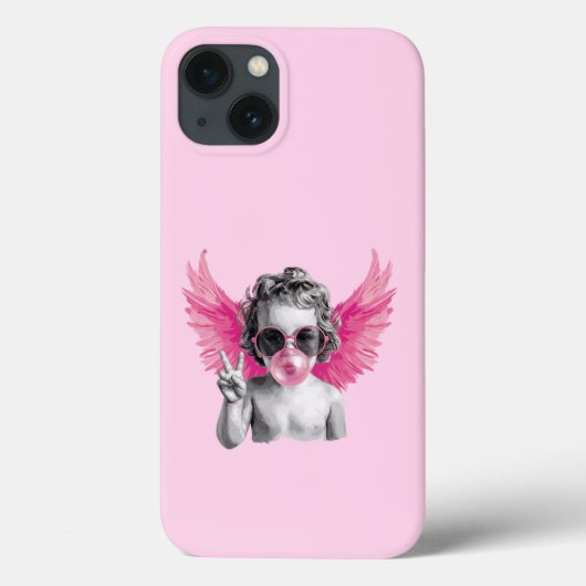 Coques Case-Mate iPhone Saint-Valentin soufflant une bulle Cupidon Saint-V (Verso)