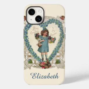 Coques Pour iPhone Saint-Valentin victorien vintage, Couronne de cœur
