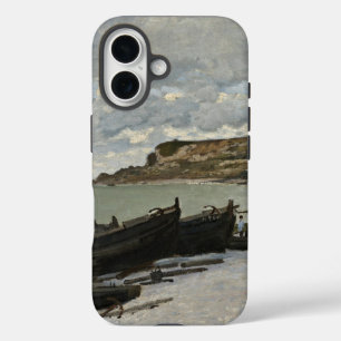 Coques iPhone 16 Sainte-Adresse de Monet - Bateaux Mer Ciel nuageux