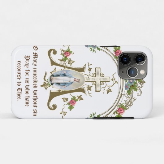 Coques Case-Mate iPhone Sainte Mère Vierge Immaculée Marie Religieuse (Dos (Horizontal))