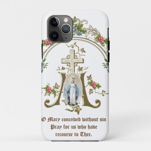 Coques Case-Mate iPhone Sainte Mère Vierge Immaculée Marie Religieuse (Dos)