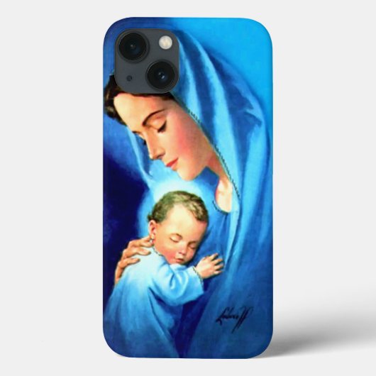 Coques Case-Mate iPhone Sainte Vierge Marie avec Bébé Jésus (Verso)