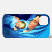 Coques Case-Mate iPhone Sainte Vierge Marie avec Bébé Jésus (Verso (horizontal))