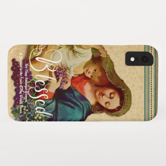 Coques Case-Mate iPhone Sainte Vierge Marie Religieuse Jésus catholique (Dos (Horizontal))