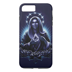 Coques Pour iPhone Sainte Vierge Marie - Vierge violette et Rose