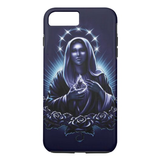Coques Case-Mate iPhone Sainte Vierge Marie - Vierge violette et Rose (Dos)