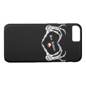 Coques Case-Mate iPhone Saison classique Skeleton Hand Heart (Dos (Horizontal))