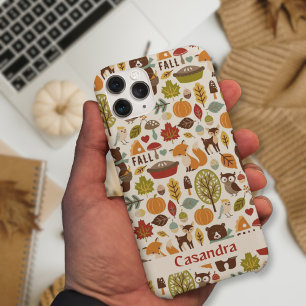 Coque iPhone 15 Pro Saison d'automne Animal Woodland motif personnalis