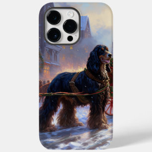 Coque Pour Pour iPhone 14 Pro Max Saison de Noël Cocker Spaniel