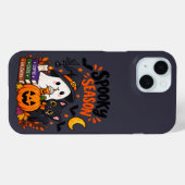 Coques Case-Mate iPhone Saison effrayante Fantôme & Chat Noir | (Verso (horizontal))