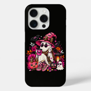 Coque iPhone 15 Pro Saison effrayante Gentil fantôme en chapeau de sor