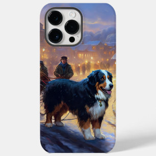 Coque Pour Pour iPhone 14 Pro Max Saison Festive de Noël de la Montagne bernoise