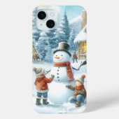 Coques Case-Mate iPhone Saison Noël / hiver Snowman (Verso)