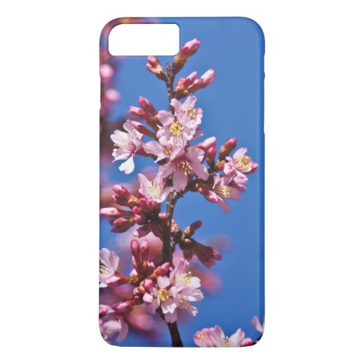 Coques Case-Mate iPhone Sakura Cerry Blossoms Touché Bleu (Dos)