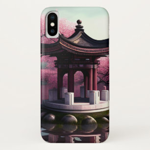Case-Mate iPhone Case Sakura Cherry Blossom Garden Shrine Pond Japonais