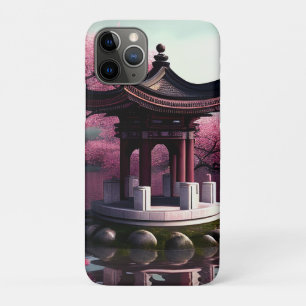 Case-Mate iPhone Case Sakura Cherry Blossom Garden Shrine Pond Japonais