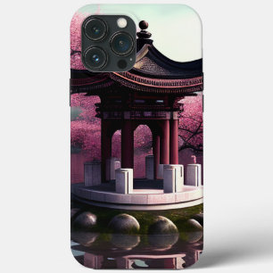 Case-Mate iPhone Case Sakura Cherry Blossom Garden Shrine Pond Japonais