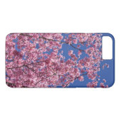 Coques Case-Mate iPhone Sakura Cherry Fleurit Dans Le Bleu (Dos (Horizontal))