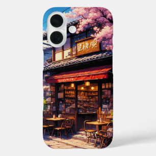 Coques iPhone 16 Sakura Kissa - Café Fleur de Cerisier
