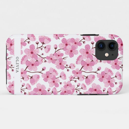 Coques Case-Mate iPhone Sakura rose (Dos (Horizontal))