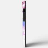 Coques Case-Mate iPhone Sakura rose sur la peinture Arrière - plan (Verso / Gauche)