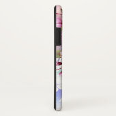 Coques Case-Mate iPhone Sakura rose sur la peinture Arrière - plan (Dos/Droite)