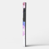 Coques Case-Mate iPhone Sakura rose sur la peinture Arrière - plan (Verso / Gauche)