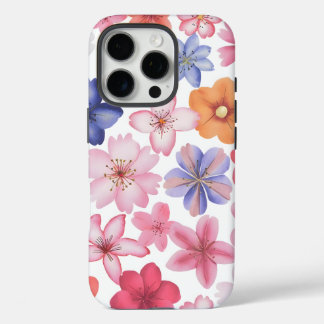 Coques iPhone 16 Pro Sakura Sérénité : Fleurs de cerisiers d'aquarelle