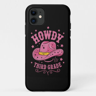Case-Mate iPhone Case Salut 3ème année Cowboy Cowgirl Retour à l'école